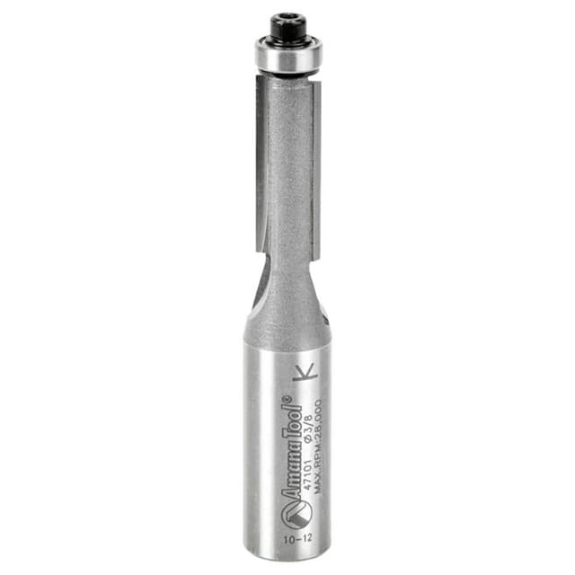 3/8" x 3-1/8" Flush Trim Bit, 2-Flute, 1/2" Shank