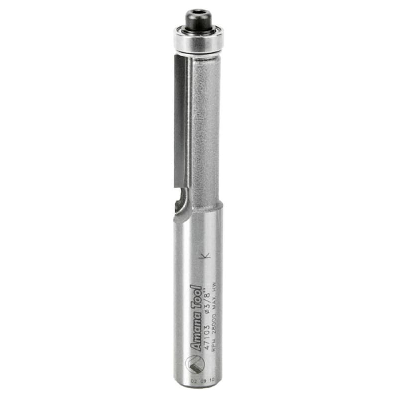 3/8" x 2-7/8" Flush Trim Bit, 1-Flute, 3/8" Shank