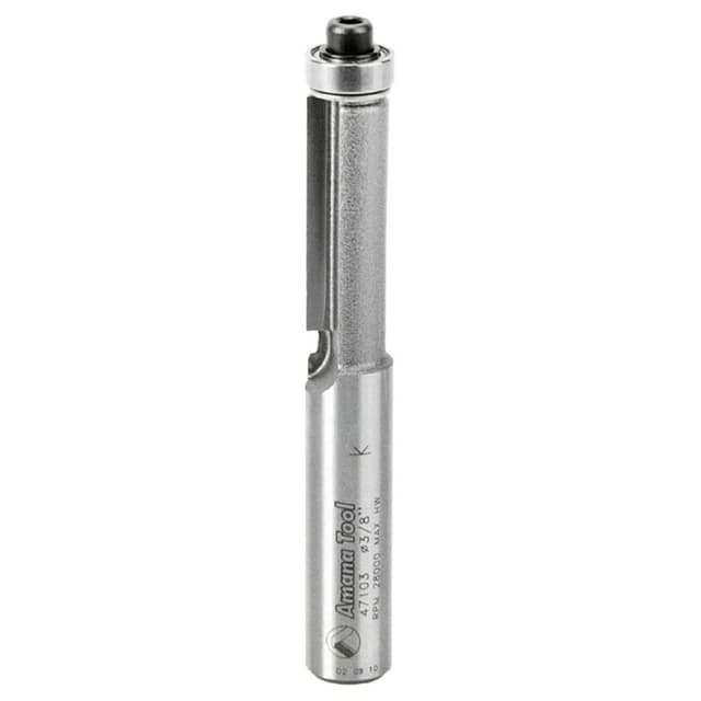 3/8" x 2-7/8" Flush Trim Bit, 1-Flute, 3/8" Shank