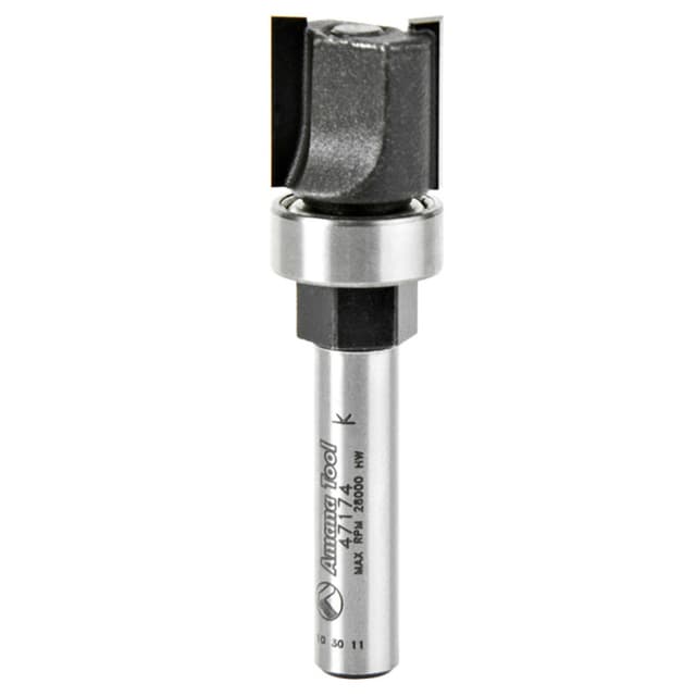 1/2" x 1-15/16" Template Cutter Assembly, 2-Flute, 1/4" Shank