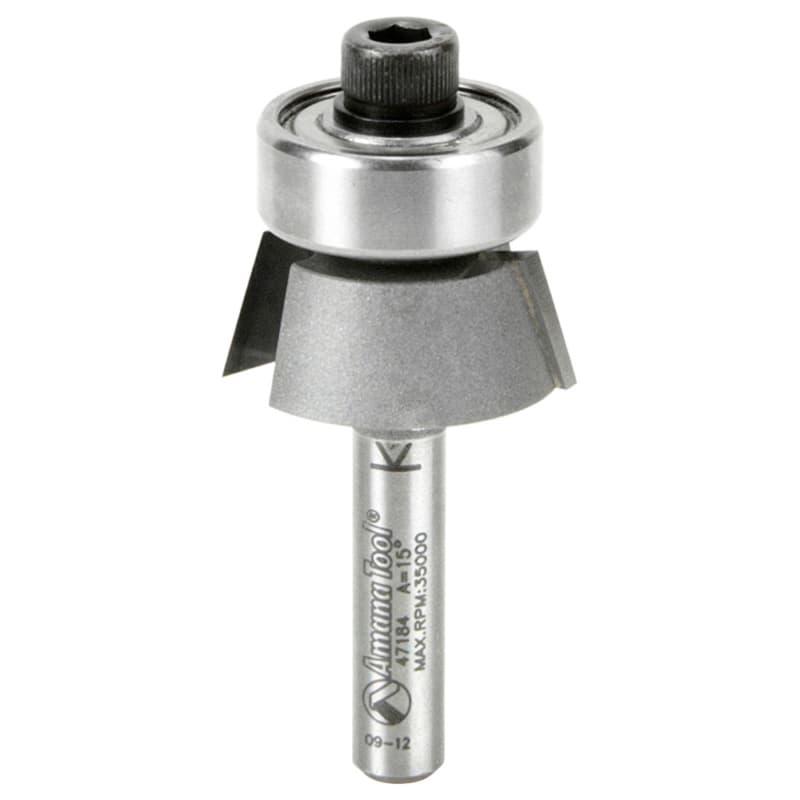 3/4" x 2" Dynabit Laminate Bevel Trim, 2-Flute, 1/4" Shank