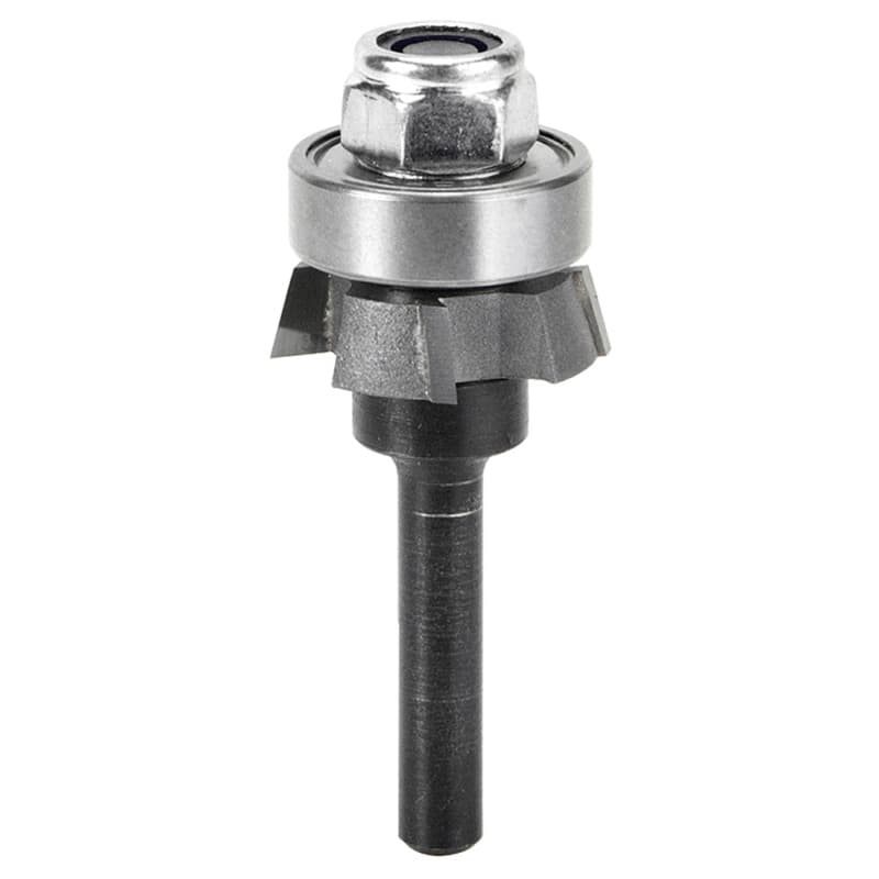 1" x 15° 4-Wings Bevel Trim Cutter Assembly, 1/4" Shank