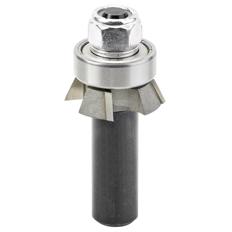 1-1/16" x 25° 4-Wings Single Bevel Trim Cutter Assembly, 1/2" Shank