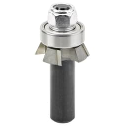 1-1/16" x 25° 4-Wings Single Bevel Trim Cutter Assembly, 1/2" Shank
