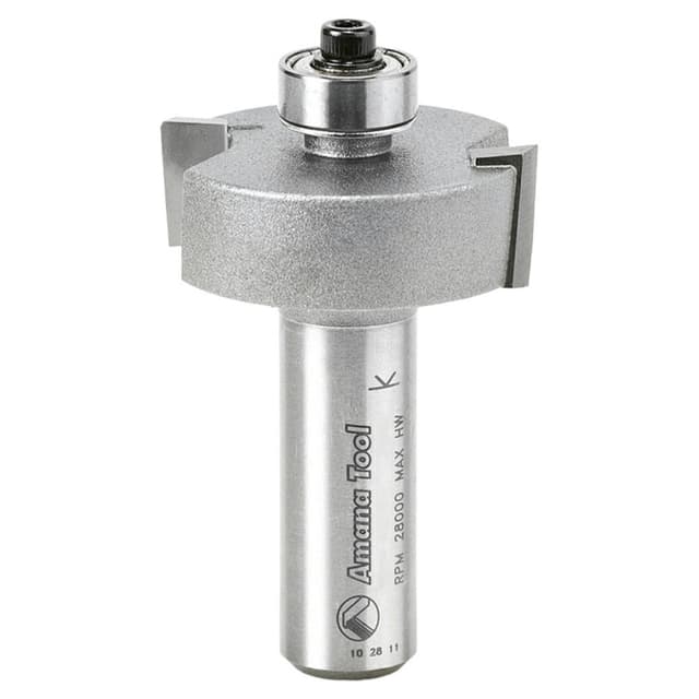 1/2" Depth x 1-3/8" Dia x 1/2" Rabbeting Bit, 1/2" Shank