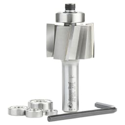 1-3/8" Dia x 1" Multi-Rabbet Five Different Rabbet Bit, 1/2" Shank, 4 Flute