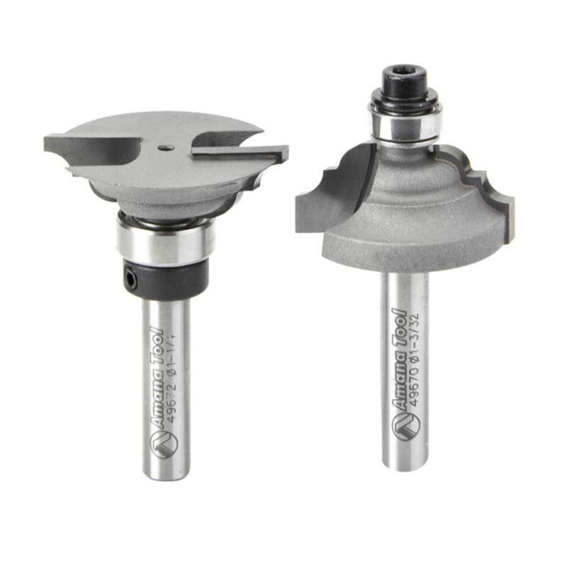 2-Piece Classical Stile/Rail Bit Set, 1/4" Shank