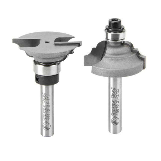 2-Piece Classical Stile/Rail Bit Set, 1/4" Shank
