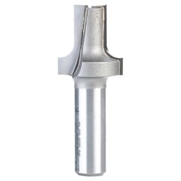 1" Dia x 1-3/32" Carbide Tipped Plunging Round Over 3/16" Radius, 1/2" Shank