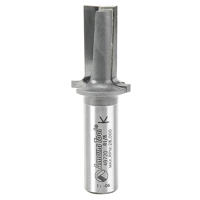 7/8" x 1/8" Radius Elongated Plunging Round Over Bit, 2-Flute, 1/2" Shank