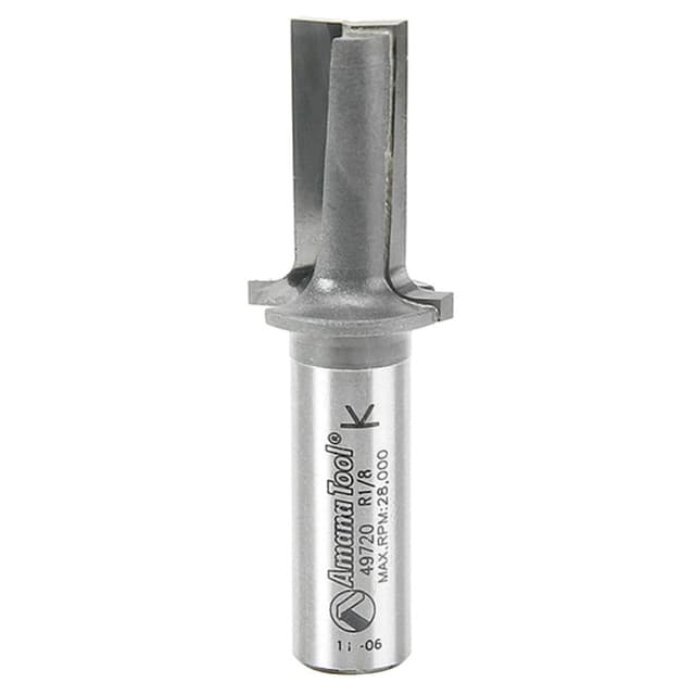 7/8" x 1/8" Radius Elongated Plunging Round Over Bit, 2-Flute, 1/2" Shank