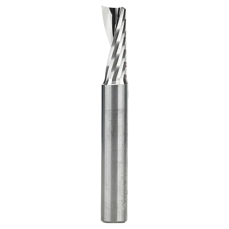 3/8" x 3" x 5/8" Up-Cut 'O' Aluminum Cutting CNC Spiral Router Bit, 1-Flute, 3/8" Shank