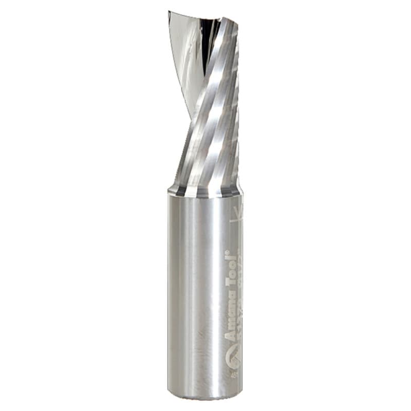 1/2" x 2-1/2" Up-Cut 'O' Aluminum Cutting CNC Spiral Router Bit, 1-Flute, 1/2" Shank