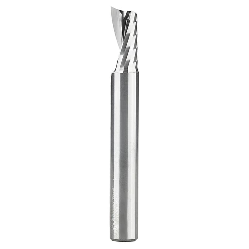 3/8" x 3" Up-Cut 'O' Plastic Cutting CNC Spiral Router Bit, 1-Flute, 3/8" Shank