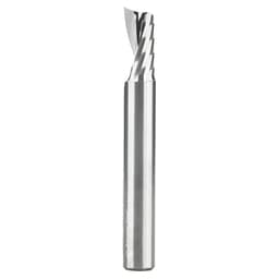 3/8" x 3" Up-Cut 'O' Plastic Cutting CNC Spiral Router Bit, 1-Flute, 3/8" Shank