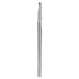 1/8" x 2" Up-Cut 'O' Aluminum Cutting CNC Spiral Router Bit, 1-Flute, 1/8" Shank