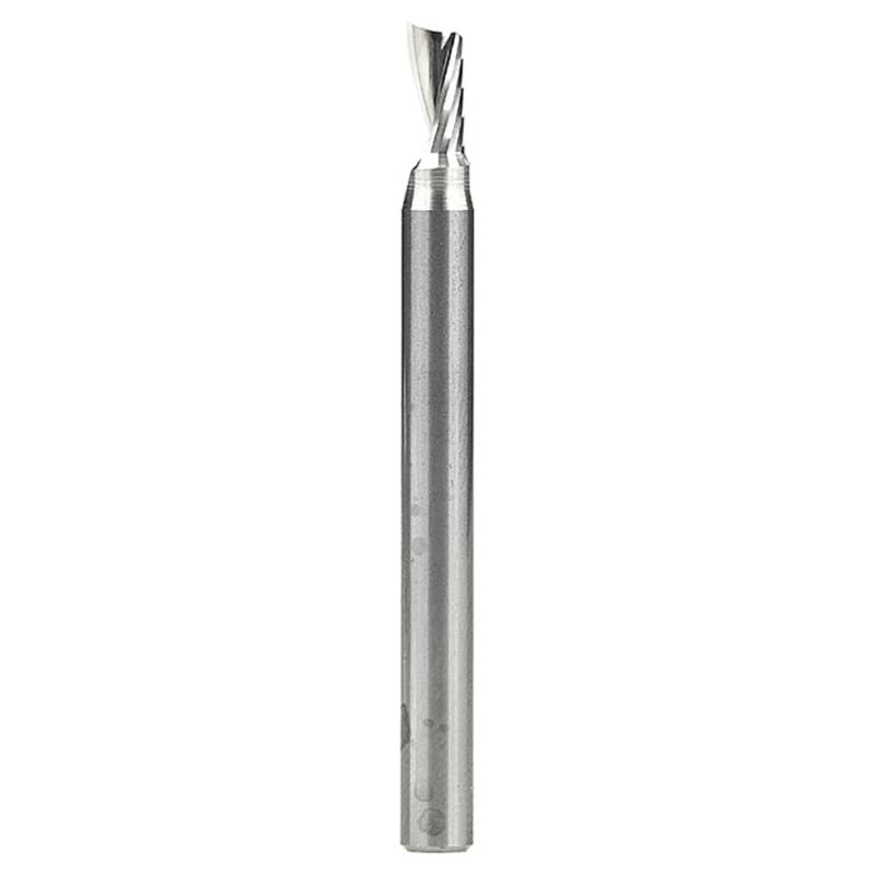 5/32" x 2" Up-Cut 'O' Aluminum Cutting CNC Spiral Router Bit, 1-Flute, 3/16" Shank