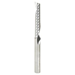 1/4" x 3" x 1-1/2" Up-Cut 'O' Aluminum Cutting CNC Spiral Router Bit, 1-Flute, 1/4" Shank