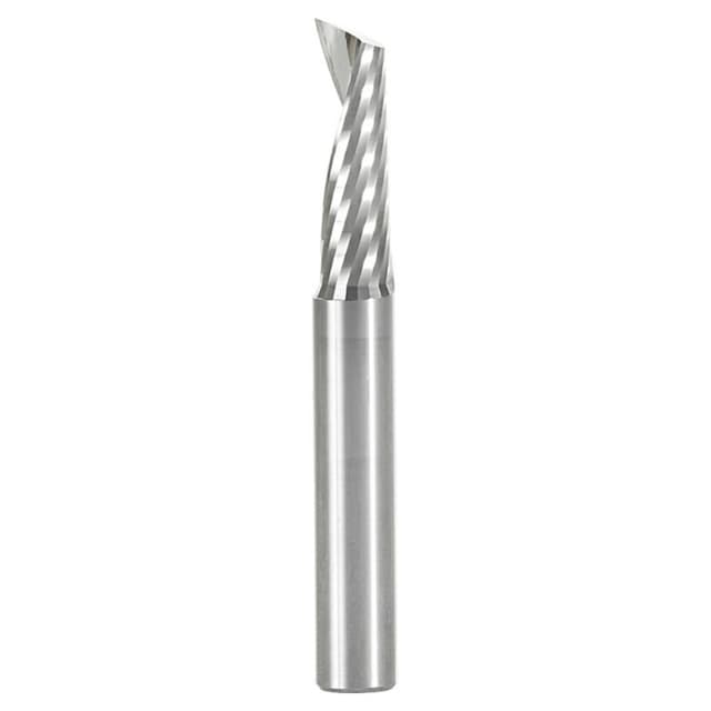 8mm x 64mm Up-Cut 'O' Aluminum Cutting CNC Spiral Router Bit, 1-Flute, 8mm Shank