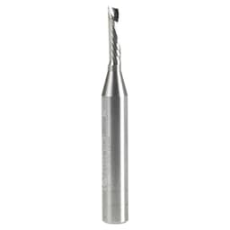 1/8" x 2" Down-Cut 'O' Aluminum Cutting CNC Spiral Router Bit, 1-Flute, 1/4" Shank