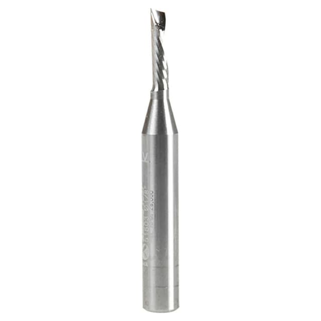1/8" x 2" Down-Cut 'O' Aluminum Cutting CNC Spiral Router Bit, 1-Flute, 1/4" Shank