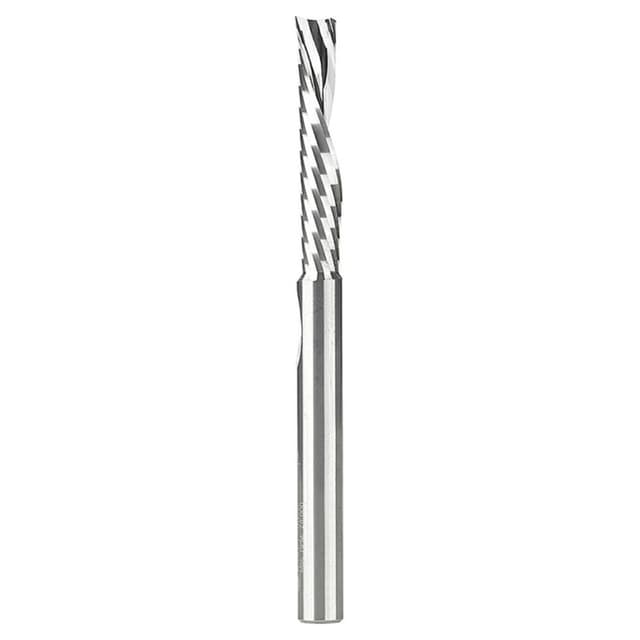 6mm x 75mm Down-Cut 'O' Plastic Cutting CNC Spiral Router Bit, 1-Flute, 6mm Shank