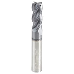 3/8" Dia x 7/8" CNC Variable Helix Spiral Router Bit, Square Bottom, 3/8" Shank Solid Carbide AlTiN Coated End Mill