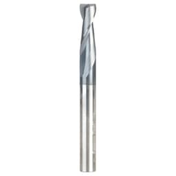 1/4" Dia x 3/4" CNC Solid Carbide Up-Cut Spiral Router Bit for Steel/Stainless Steel with AlTiN Coating 2-Flute, 1/4" Shank