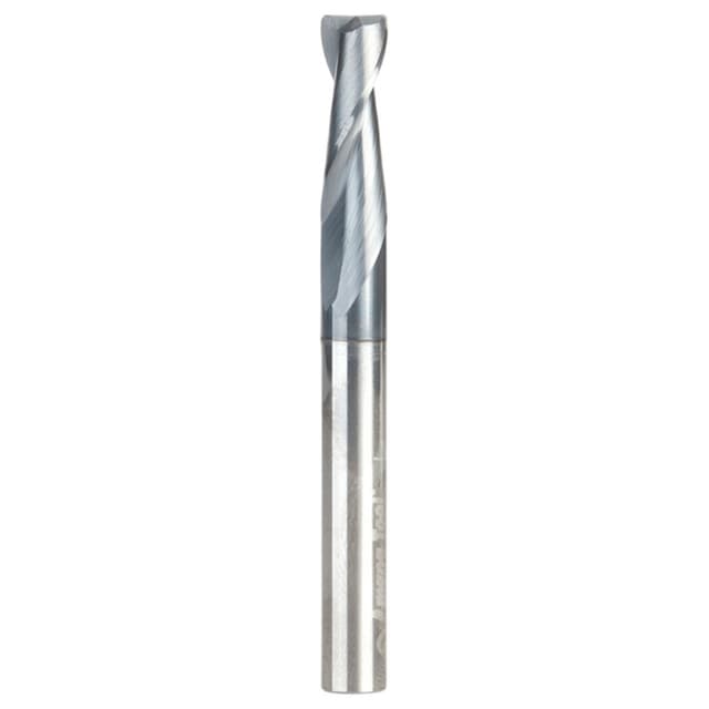 1/4" Dia x 3/4" CNC Solid Carbide Up-Cut Spiral Router Bit for Steel/Stainless Steel with AlTiN Coating 2-Flute, 1/4" Shank