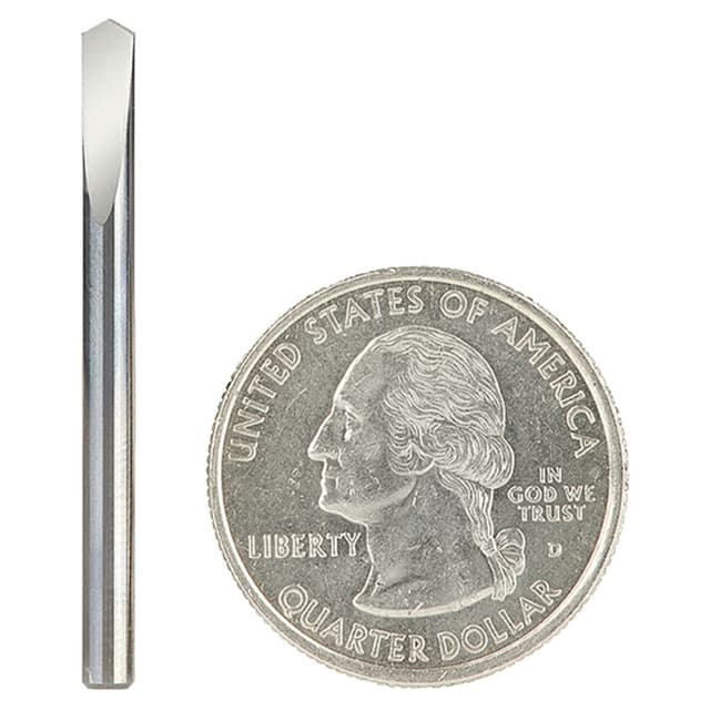 1/8" Dia x 7/16" CNC Solid Carbide 118° Point Spade Drill Router Bit, 1/8" Shank