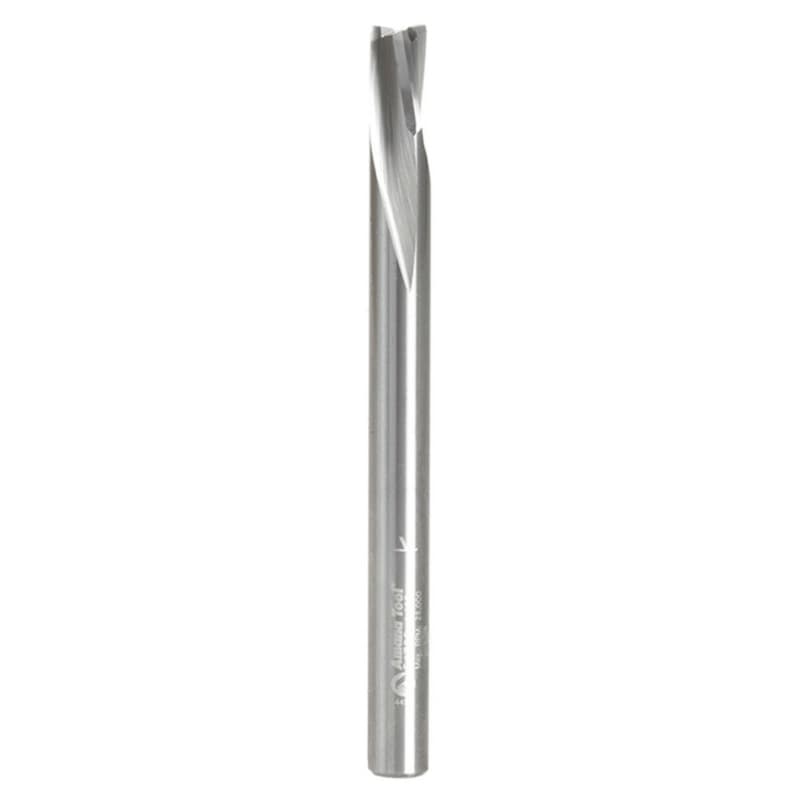 1/4" Dia x 3/8" Solid Carbide Spiral Finisher, 1/4" Shank Down-Cut Router Bit