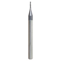 0.035" AlTiN Coated CNC Steel Ball End Mini Mill Bit, 2-Flute