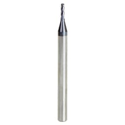 0.050" AlTiN Coated CNC Steel Ball End Mini Mill Bit, 4-Flute