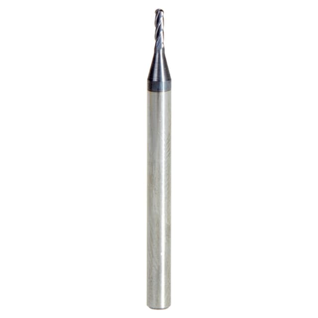 0.050" AlTiN Coated CNC Steel Ball End Mini Mill Bit, 4-Flute