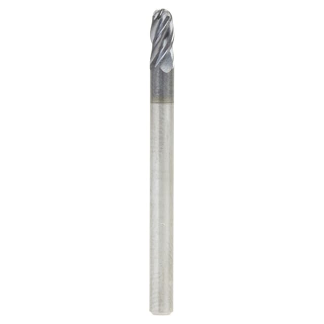 1/8" Dia x 1/4" High Performance Solid Carbide CNC Steel, Helix Spiral Ball Nose with AlTiN Coating 4-Flute, 1/8 "Shank, 1-1/2" Long Up-Cut Router Bit, /End Mill