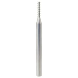 3mm x 15mm 55° CNC Solid Carbide Aluminum/Acrylic Cutting Helix End Mill Bit, 3-Flute, 6mm Shank