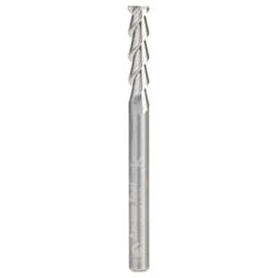 1/8" x 1/2" 55° CNC Solid Carbide Aluminum/Acrylic Cutting Helix End Mill Bit, 2-Flute, 1/8" Shank