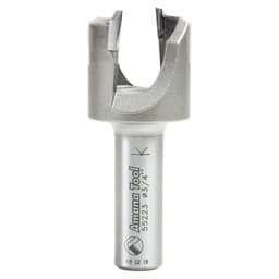 1-1/32" Dia x 1/2" Carbide Tipped Plug Cutter for Drill Press, 1/2" Shank