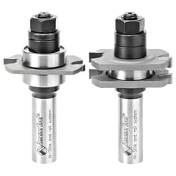 1-5/8" x 3" 2-Piece Tongue/Groove Bit Set, 1/2" Shank