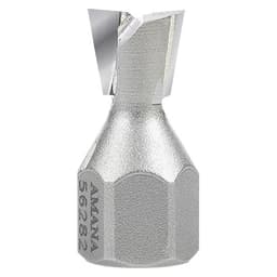 7/16" Dia x 3/8" Carbide Tipped 10° Dovetail Screw Cutter, 1/4" - 28 Thread