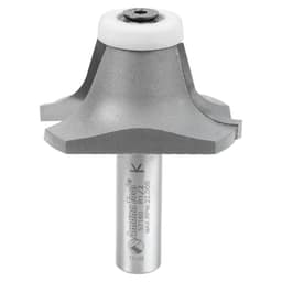 2-1/8" Dia x 1" Carbide Tipped Undermount Bowl Solid Surface Round Over Bit, 17°, 1/2" Shank