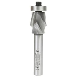 22mm x 3-15/16" Spiral Flush Trim Compression Bit with Lower Ball Bearing, 2-Flute, 1/2" Shank
