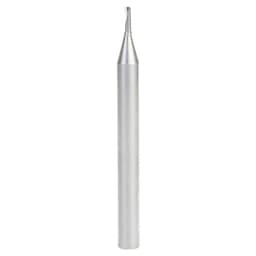 2mm Dia x 6mm Metric Solid Carbide CNC Spiral 'O' Single Flute, Aluminum Cutting, 6mm Shank, 64mm Long Up-Cut Router Bit