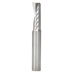 10mm Dia x 30mm Metric Solid Carbide CNC Spiral 'O' Single Flute, Aluminum Cutting, 10mm Shank, 76mm Long Up-Cut Router Bit