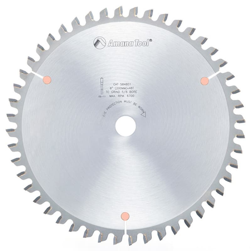 8" x 48 Teeth Aluminum/Non-Ferrous Metal Saw Blade