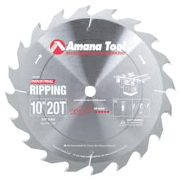 10" Dia x 20T Carbide Tipped Ripping Standard
