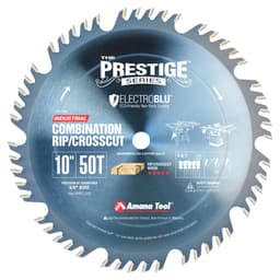 Prestige 10" x 50 Teeth Electro-Blu Non-Stick Coated Combination Ripping/Cross-Cut Saw Blade