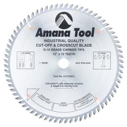 12" x 72 Teeth Alternate Top Bevel Cross-Cut/Cut-Off Saw Blade