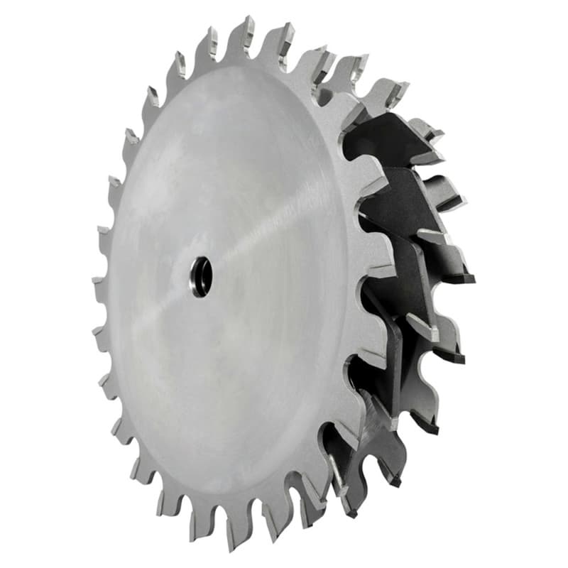 10" x 24 Teeth Dado Saw Blade Set with Five 2-Wing Chippers