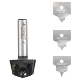 AMS-216 4-Piece Tru Point Roundover Insert CNC System Router Bit, Set, 1/2" Inch Shank